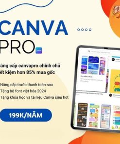 Nâng cấp CANVA PRO giá rẻ 1 năm - vĩnh viễn