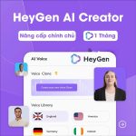 Tài Khoản Heygen Creator Giá Rẻ Tài khoản Heygen Creator: Công cụ video triệu view bằng AI