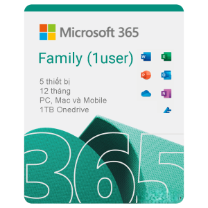 Microsoft Office 365 Bản Quyền Chính Hãng Giá Rẻ / Office 365 Family - 1 năm (5TB One Drive) Microsoft Office 365 Bản Quyền Chính Hãng