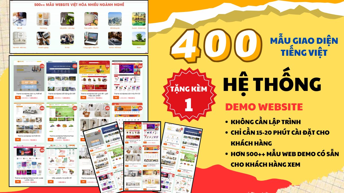 Xả kho 1200++ giao diện WORDPRESS = 999K Full Soucre Code