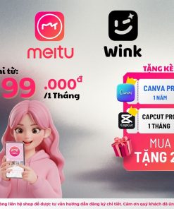 Mua Gói Meitu SVip và Wink Ưu Đãi Chỉ Từ 59