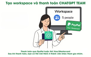Chat GPT Plus - GPT4 miễn phí gói ChatGPT Team cho nhóm 5 người