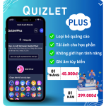 Quizlet Plus tạo sẵn 1 tháng giá rẻ