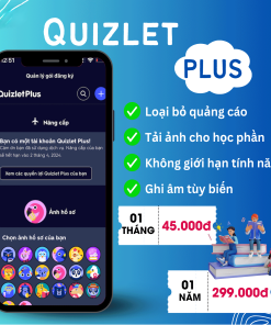 Quizlet Plus tạo sẵn 1 tháng giá rẻ - APP DIGITAL